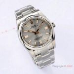 High-end Copy Rolex Oyster Perpetual 126000 Swiss 3230 Silver Dial Watch 36mm for Men